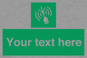 Custom sign safe condition Emergency position beacon